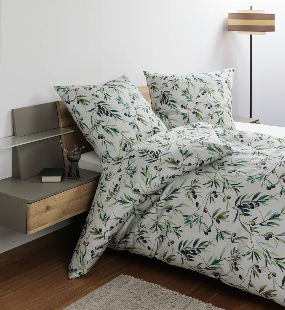 Satin Bettwäsche Modern Art S