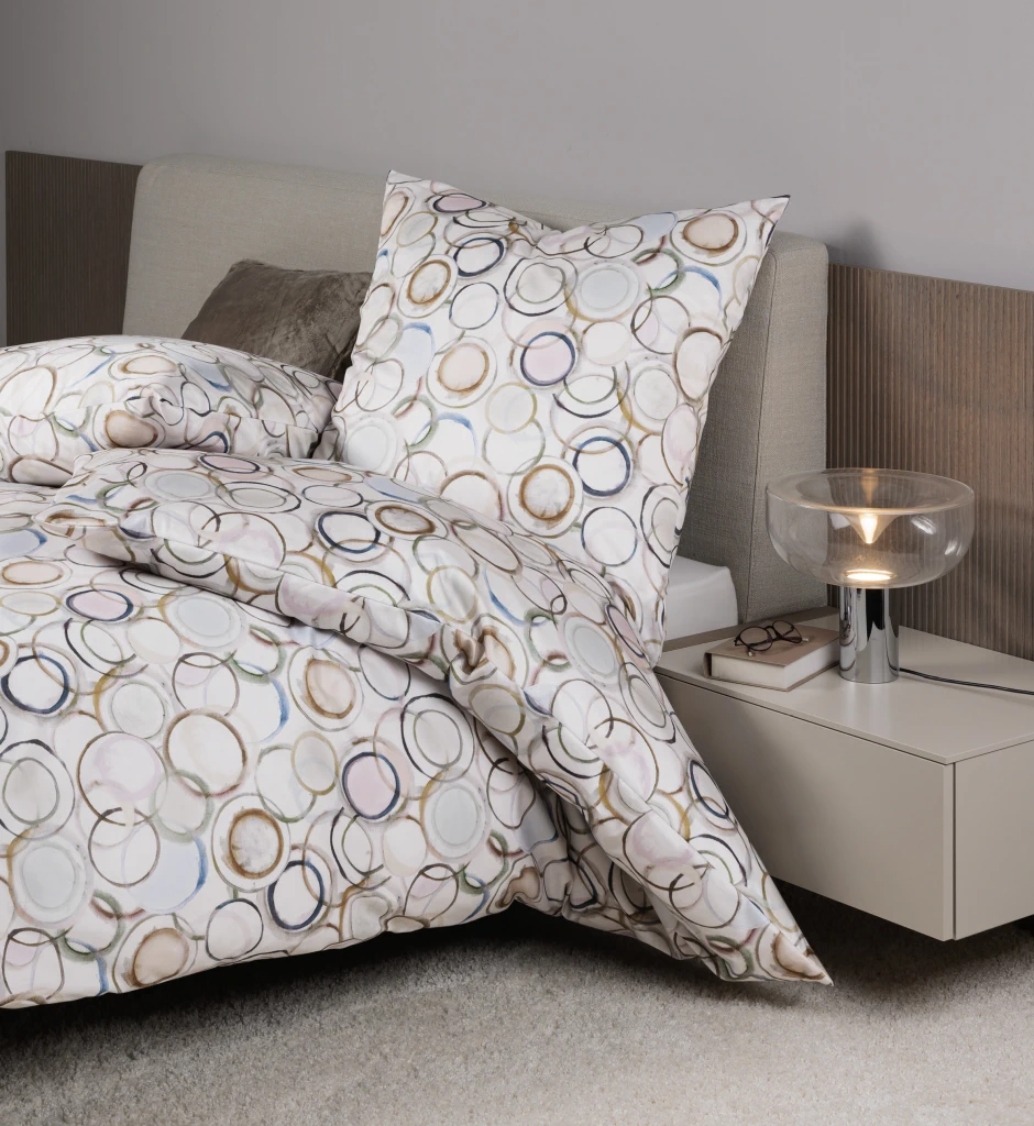 Satin Bettwäsche Modern Art S